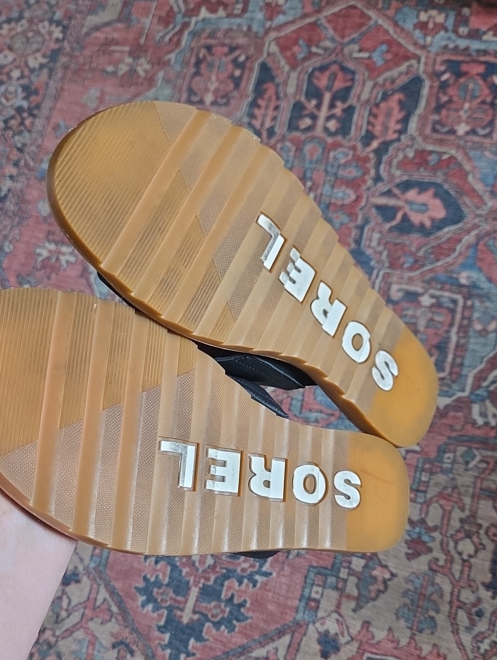 Sorel Womens Leather 2 Strap Slides Size 7 - Picture 3 of 6
